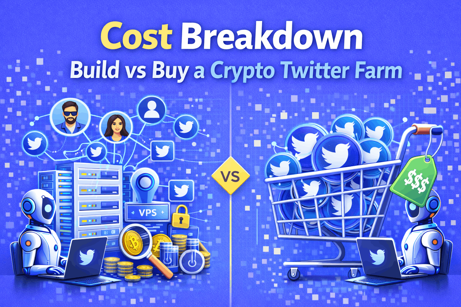 Building vs Buying a Crypto Twitter Farm