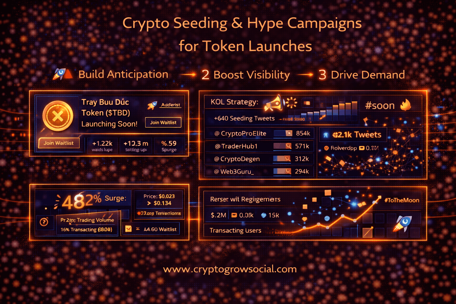 Crypto Seeding & Hype Campaigns for Token Launches