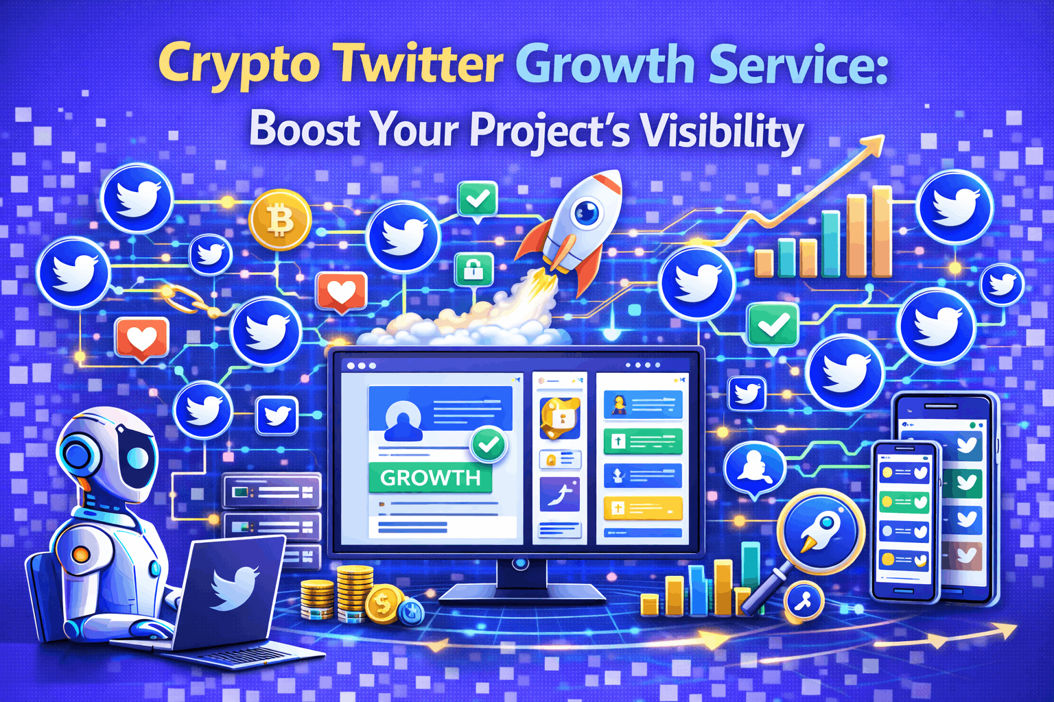 Crypto Twitter Growth Service