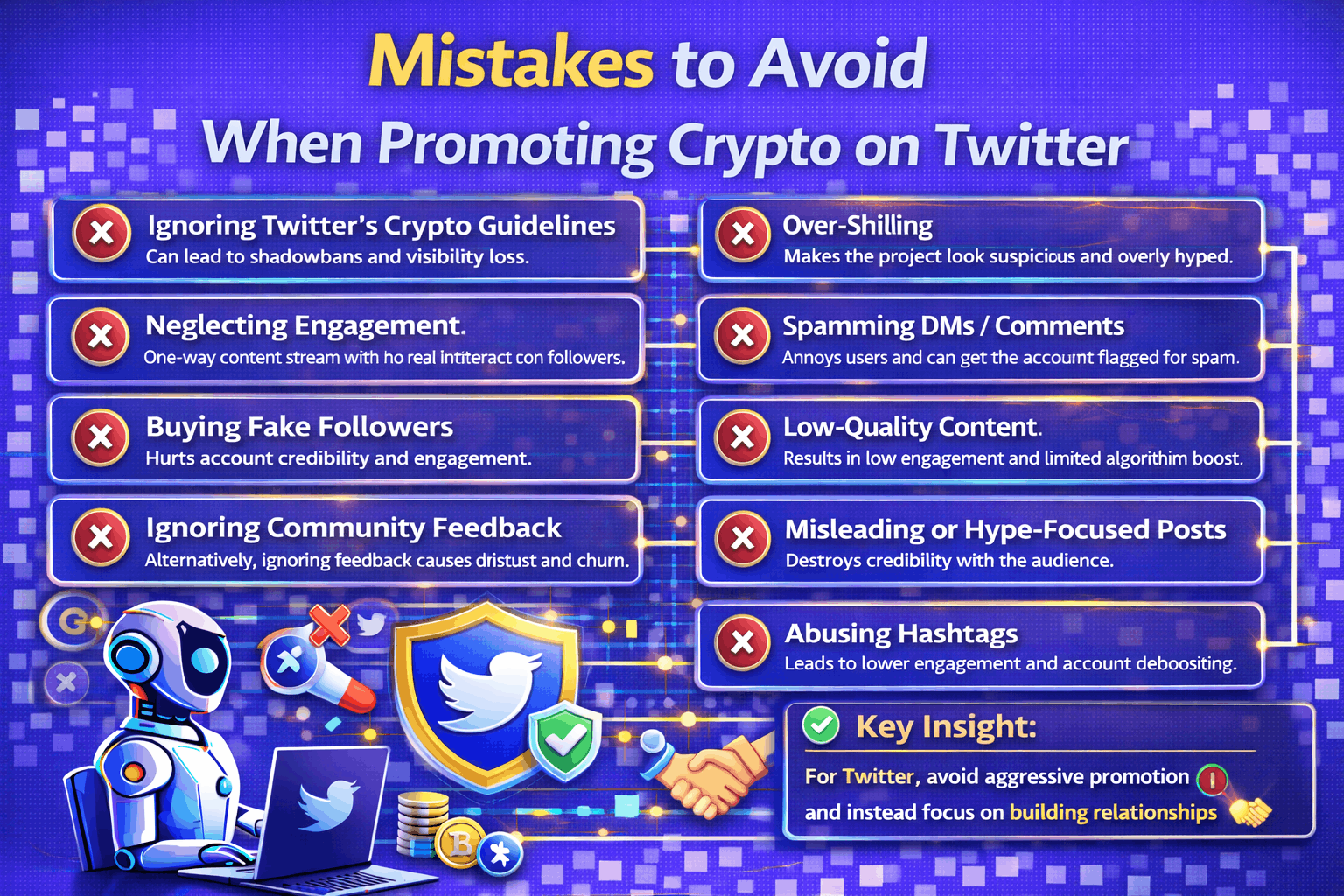 Mistakes to Avoid When Promoting Crypto on Twitter