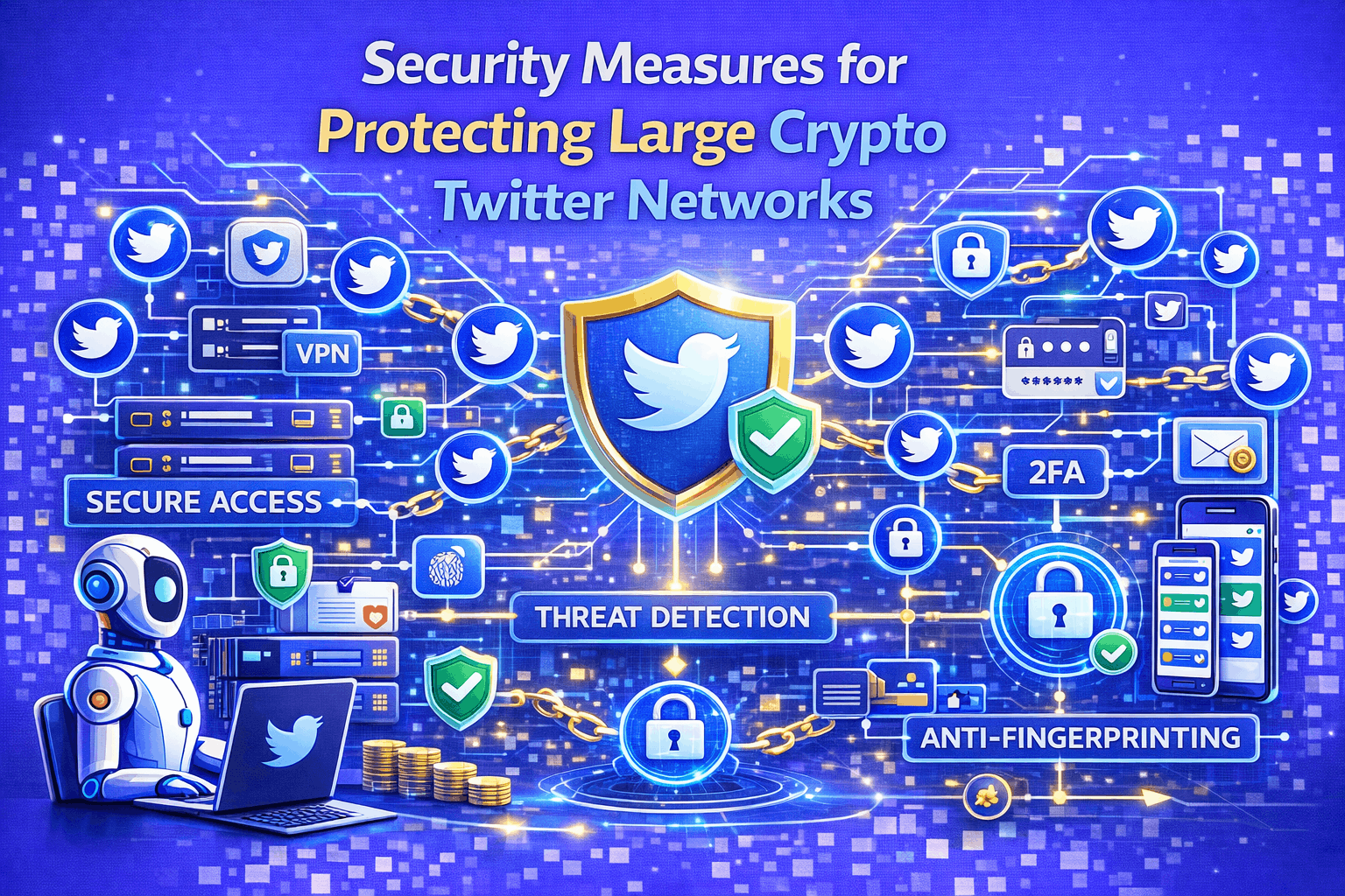 Security Measures for Protecting Large Crypto Twitter Networks