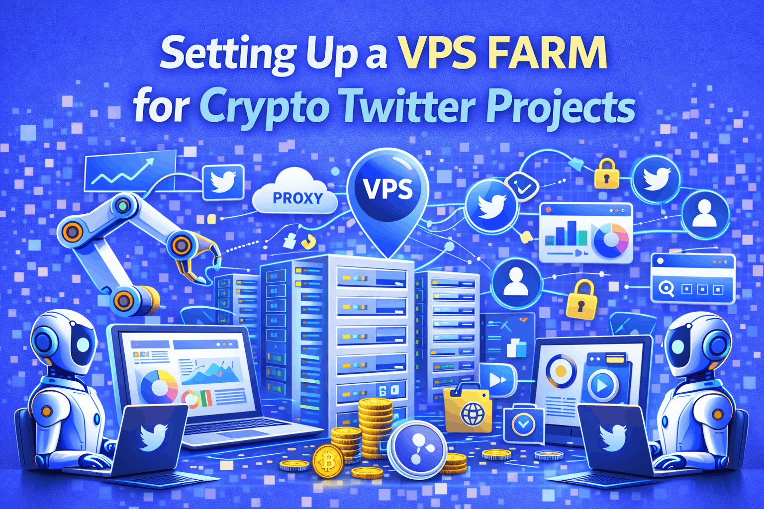 Setting Up a VPS Farm for Crypto Twitter Projects