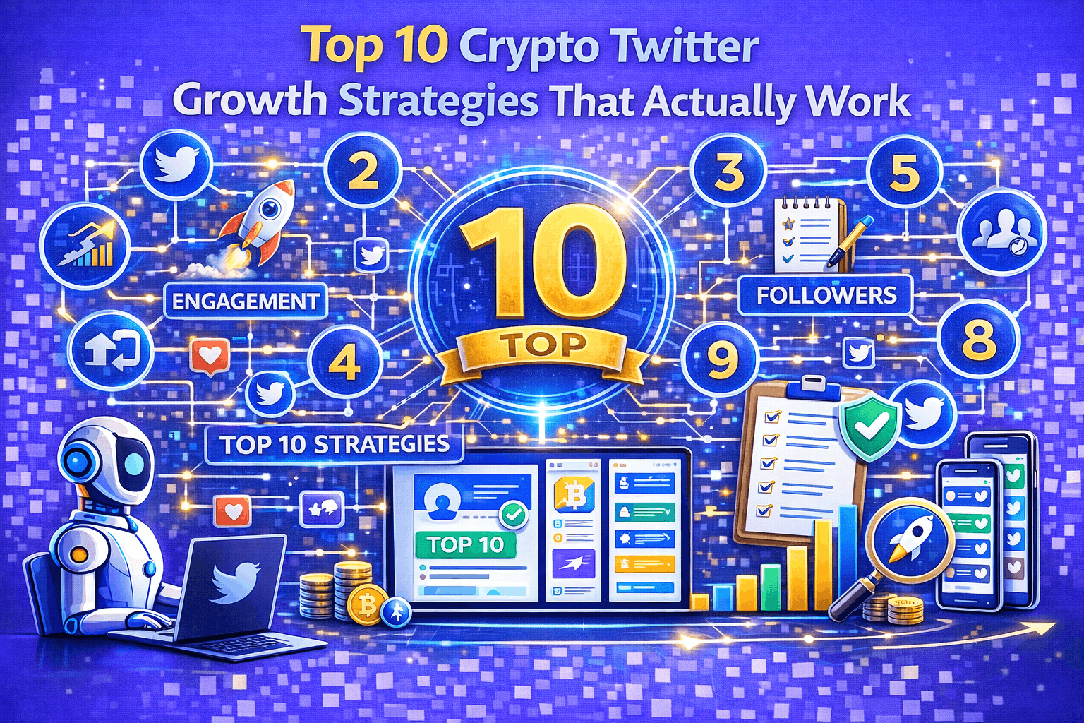 Top 10 Crypto Twitter Growth Strategies