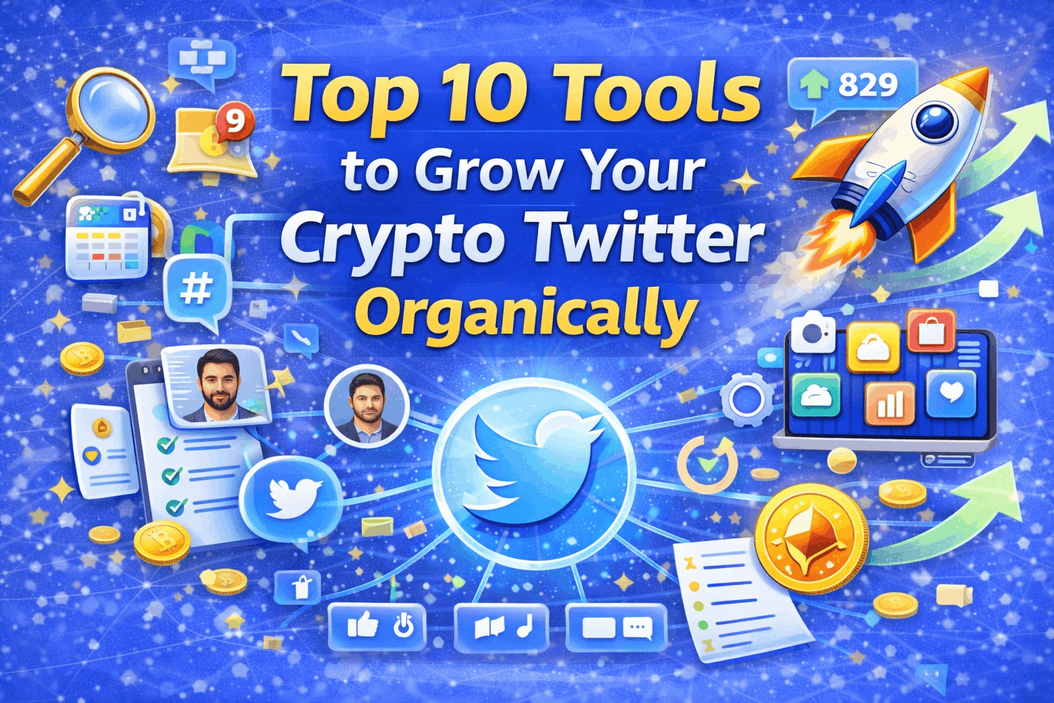 Top 10 Tools to Grow Your Crypto Twitter Organically