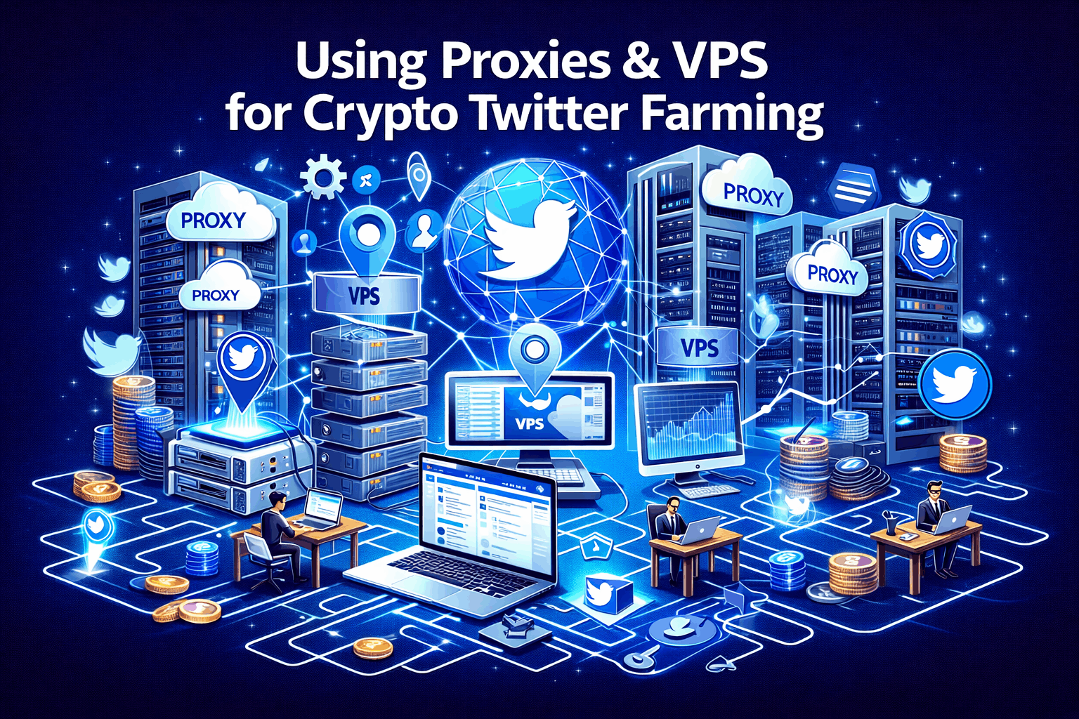 Using Proxies and VPS for Crypto Twitter Farming