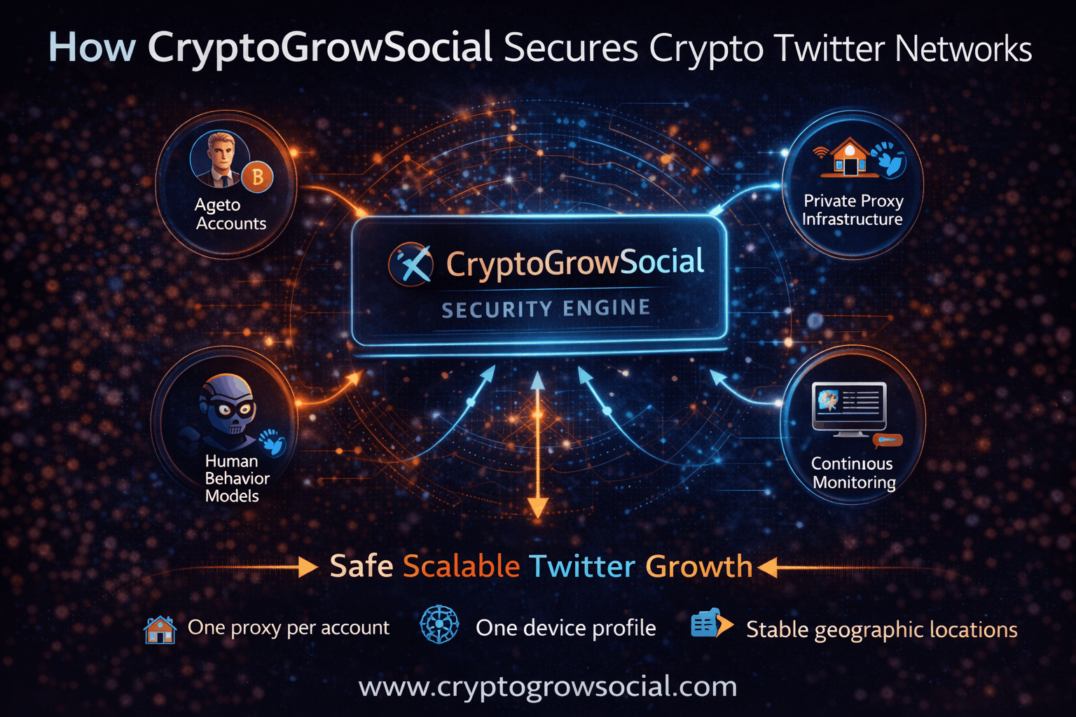 How CryptoGrowSocial Secures Crypto Twitter Networks?