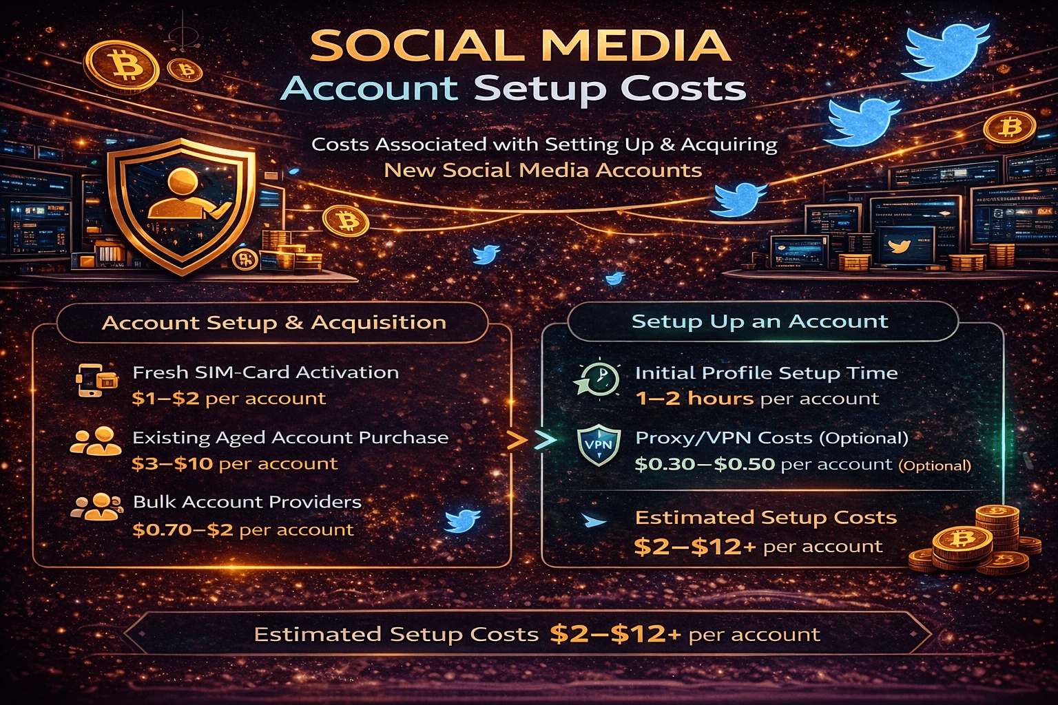Account Creation & Acquisition Costs