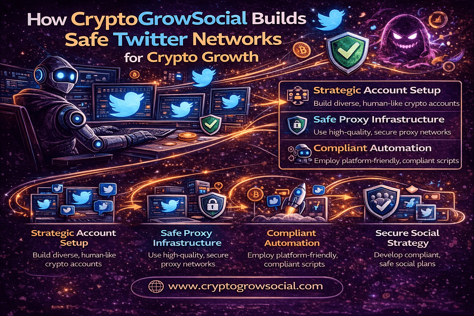 How CryptoGrowSocial Builds Private Twitter Networks?