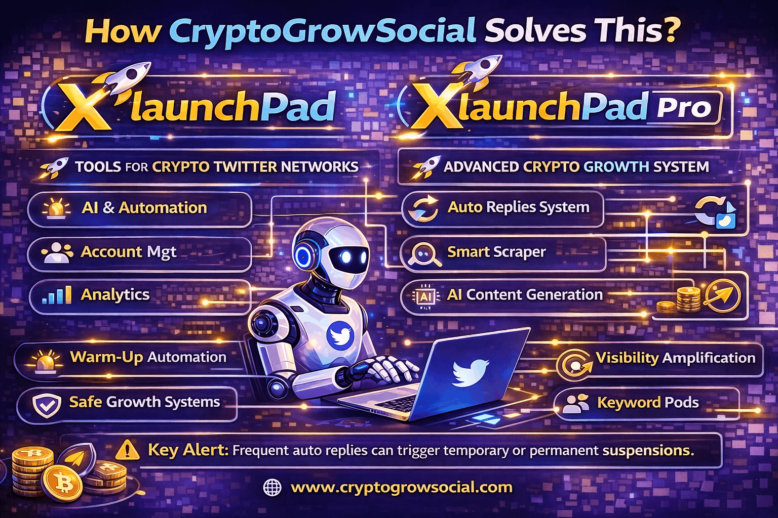 How CryptoGrowSocial Solves This