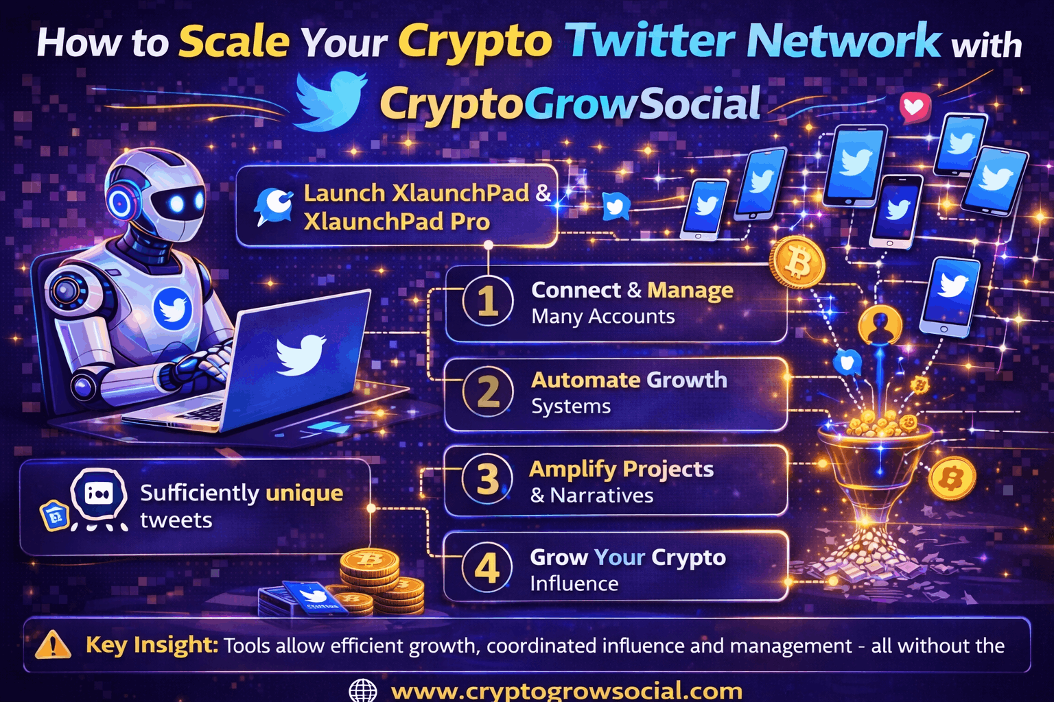 How to Scale Your Crypto Twitter Network with CryptoGrowSocial?