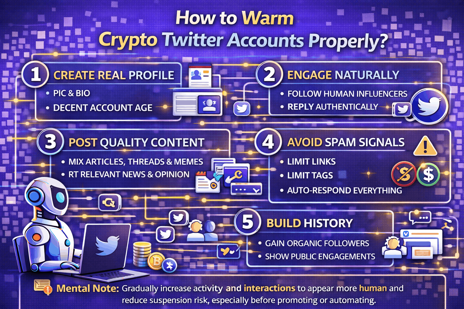 How to Warm Crypto Twitter Accounts Properly