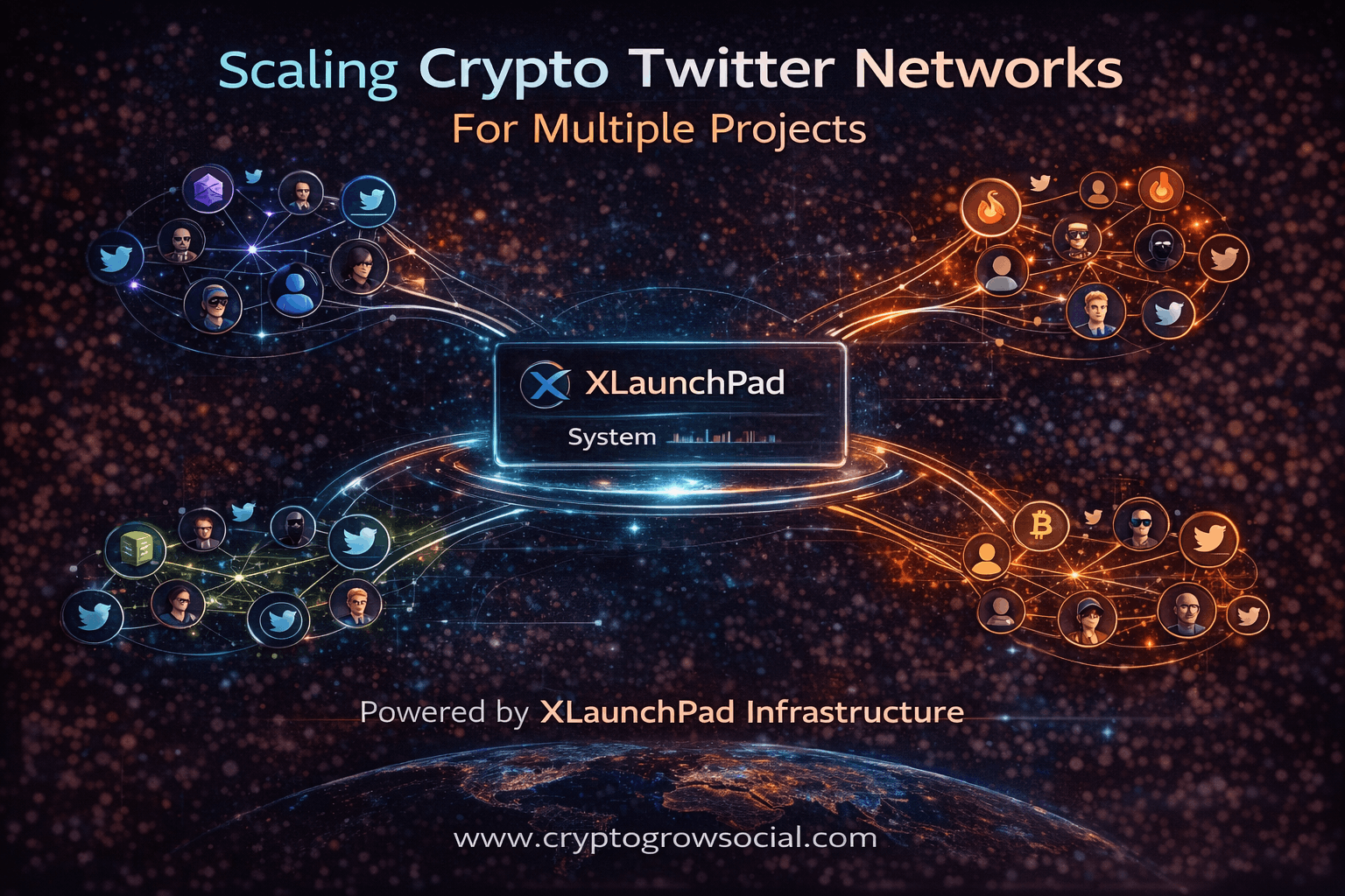 Scaling Twitter Network for Multiple Crypto Projects