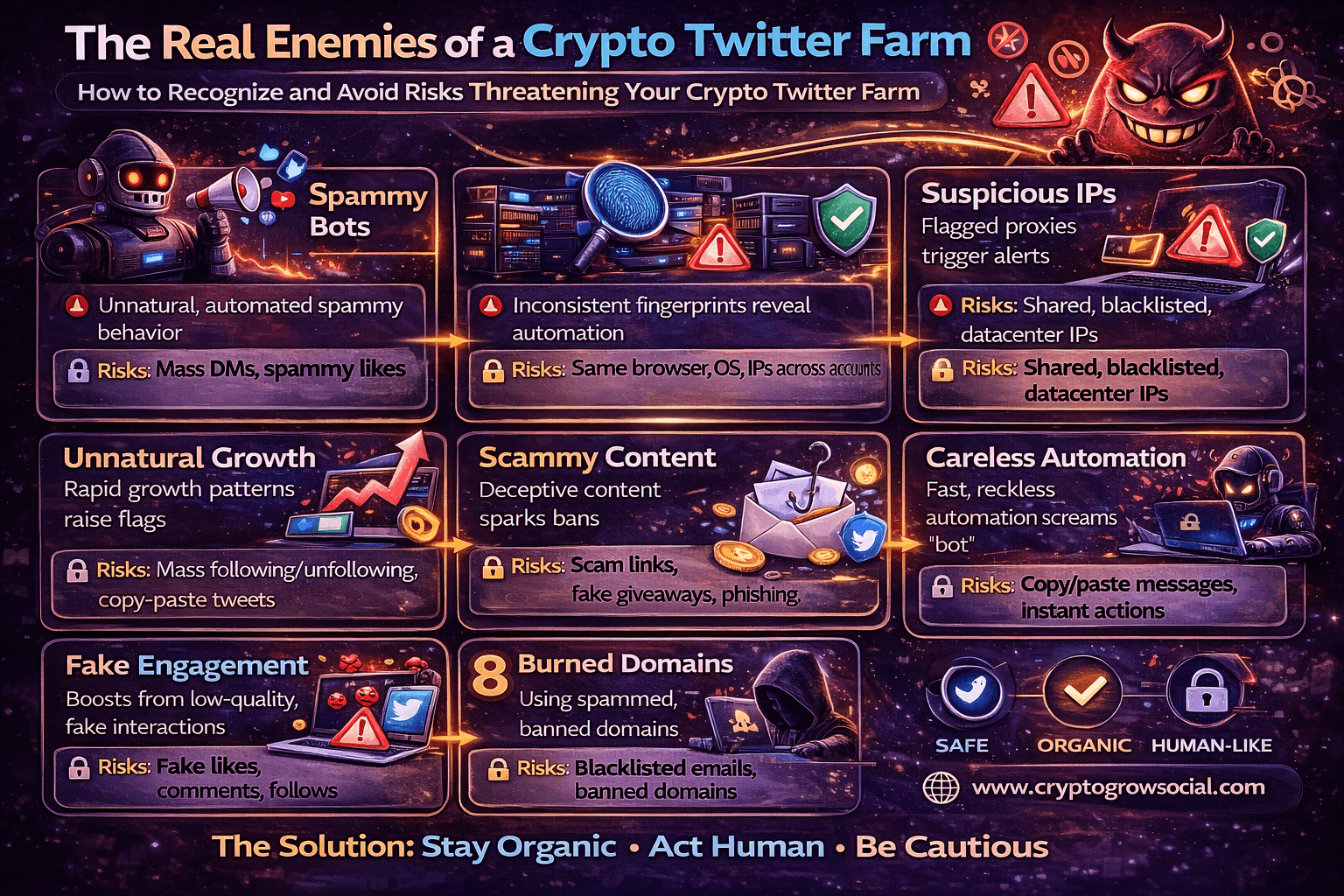 The Real Enemies of a Crypto Twitter Farm