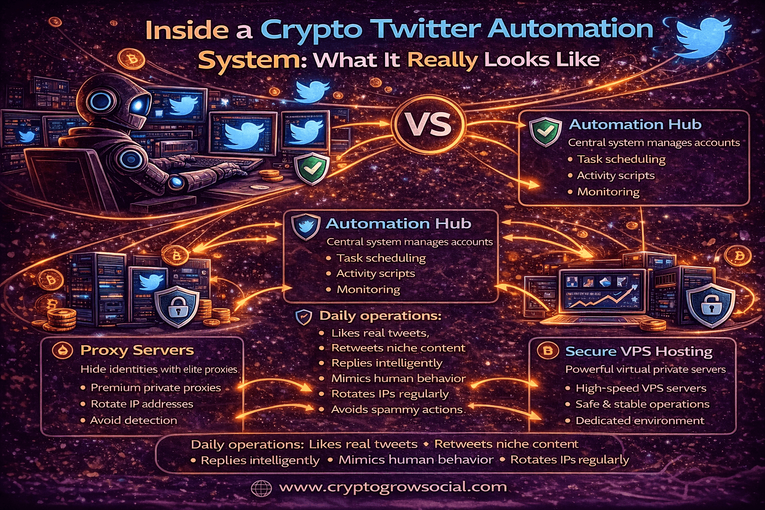 What a Real Crypto Twitter Automation System Looks Like?