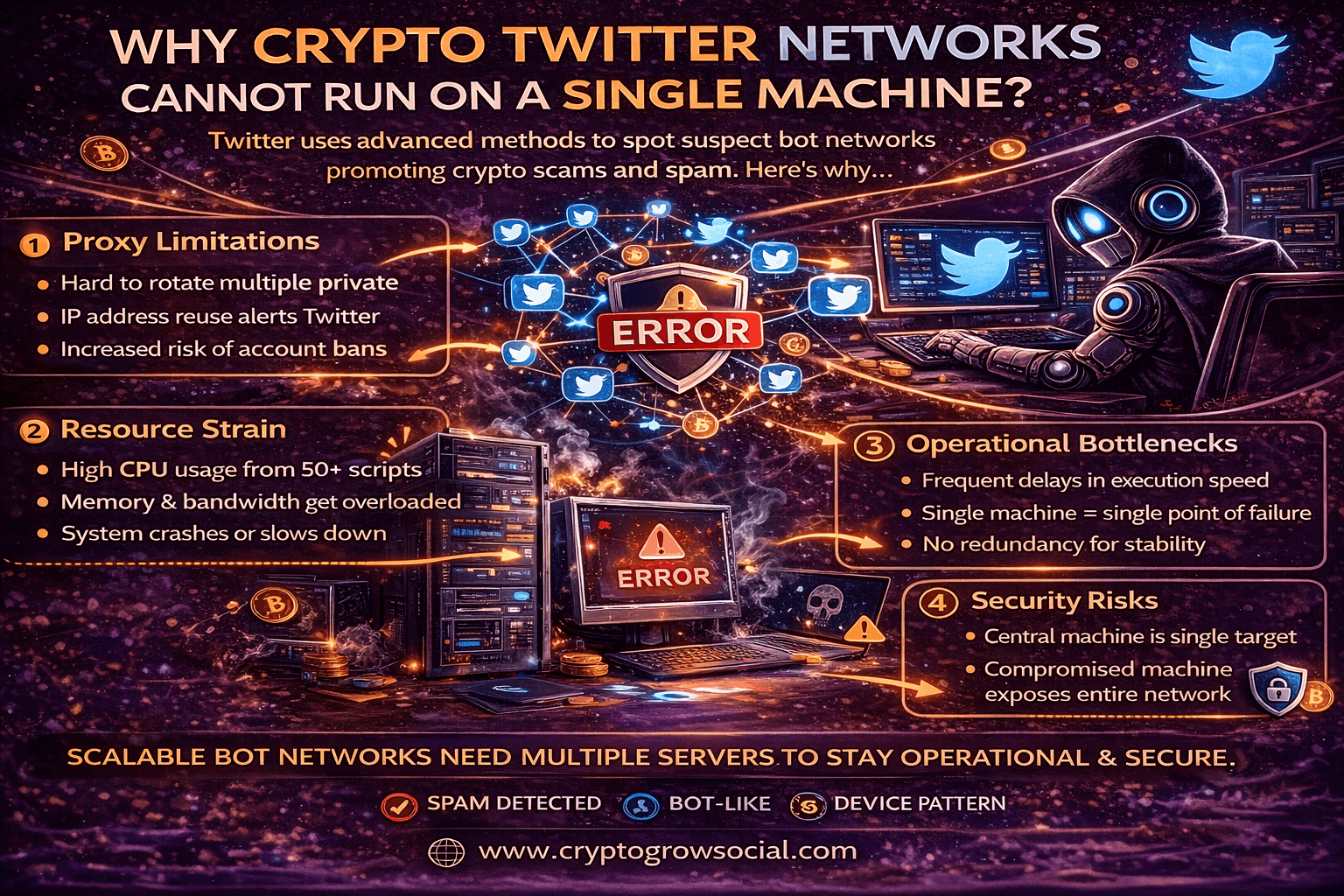 Why Crypto Twitter Networks Cannot Run on a Single Machine?