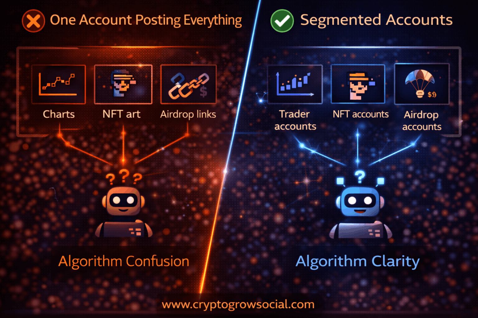 Why Mixing Niches Breaks Algorithmic Trust 