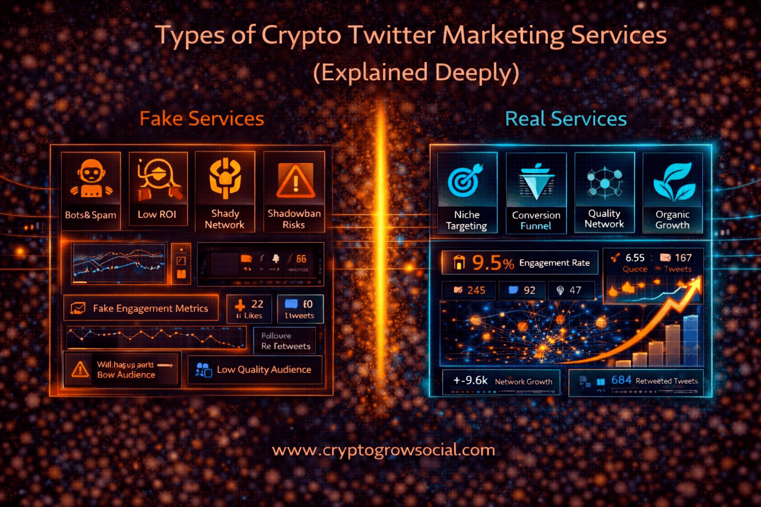 Types of Crypto Twitter Marketing Services (Explained Deeply)