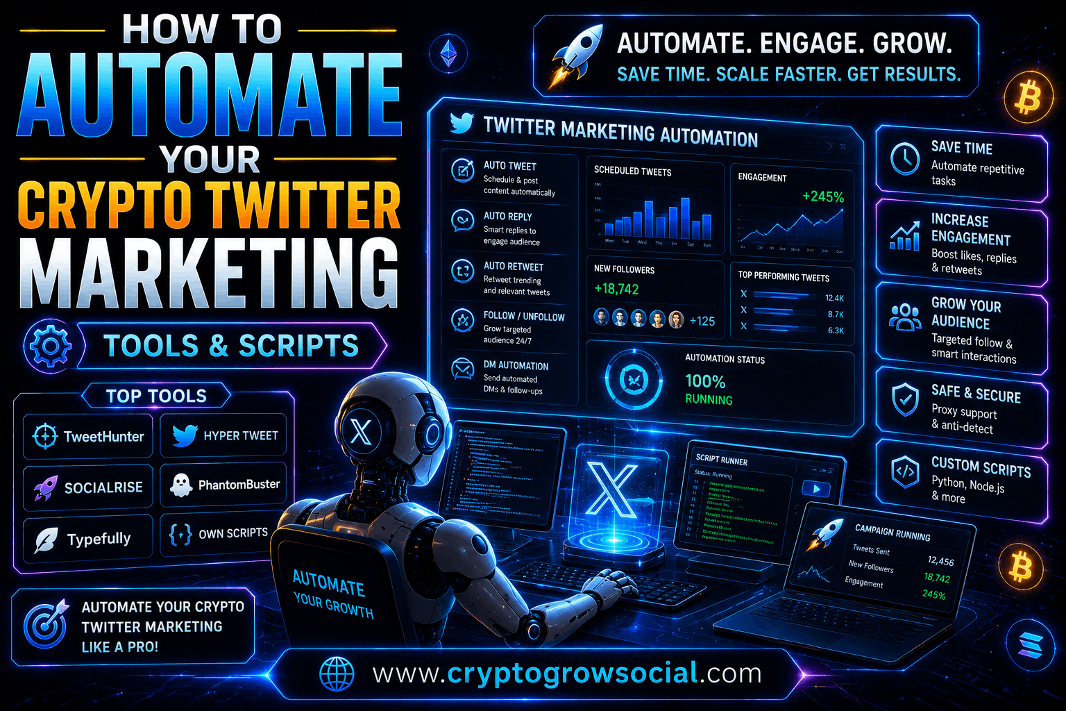 How to Automate Your Crypto Twitter Marketing (Tools & Scripts)?